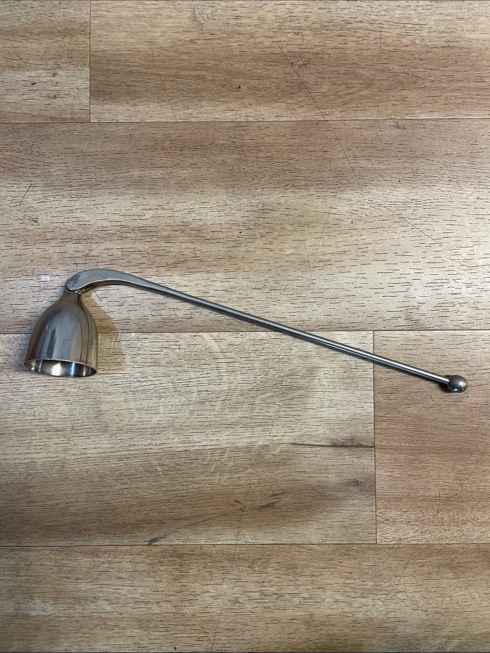 Brushed Silver Candle Snuffer